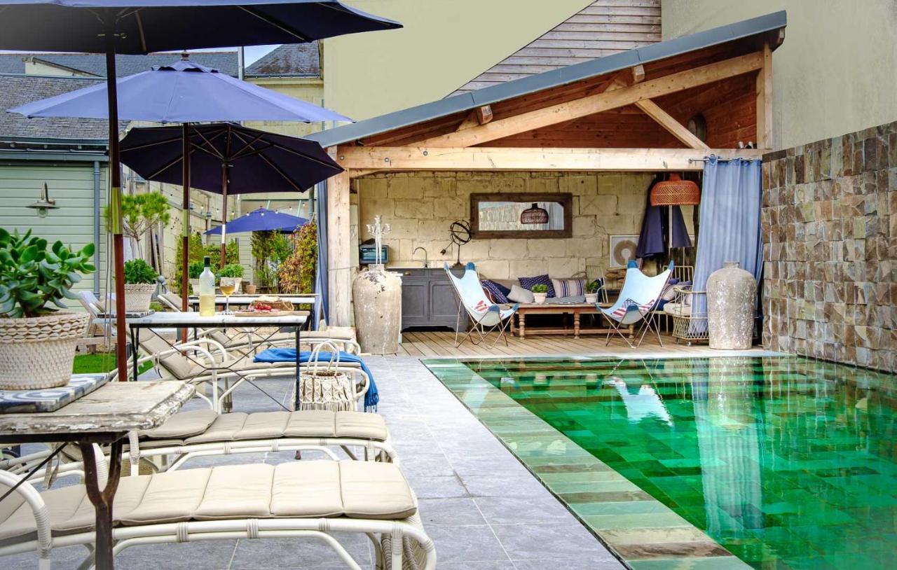 La Marine De Loire Hotel & Spa Montsoreau Exteriör bild